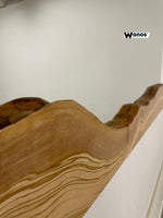 Specchio da parete di design con cornice in legno massello di ulivo secolare