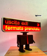 Fermata Prenotata Atac Roma Robot Lamp