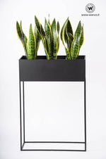 Portavaso di design realizzato in metallo da interno ed esterno