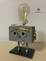 Robot lamp small "grey”