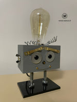 Robot lamp small "grey”