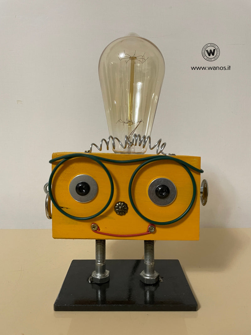 Robot lamp small "Yellow"