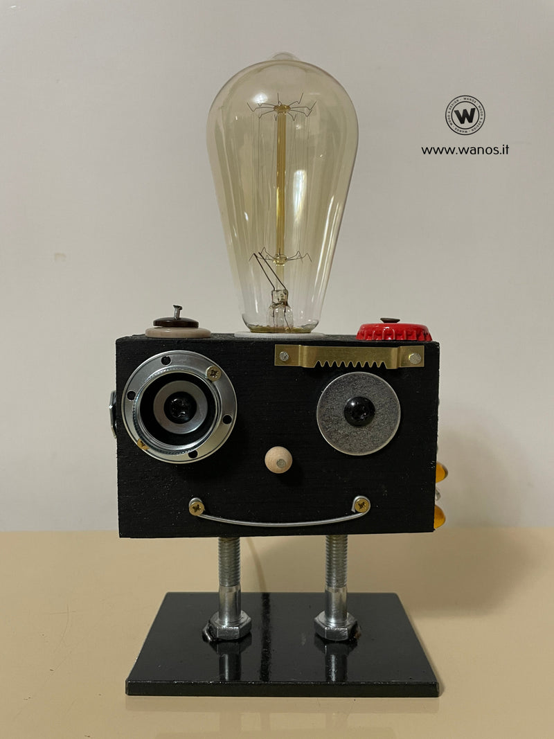 Robot lamp small "black "