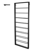 Wall bottle holder in matt black metal