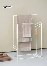 Metal towel holder with a minimal design