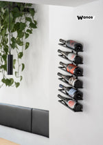 Portabottiglie di design da parete in metallo stile minimale