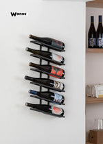 Portabottiglie di design da parete in metallo stile minimale