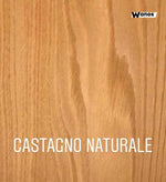 Mensole a scomparsa in legno massello "essenza castagno" di design