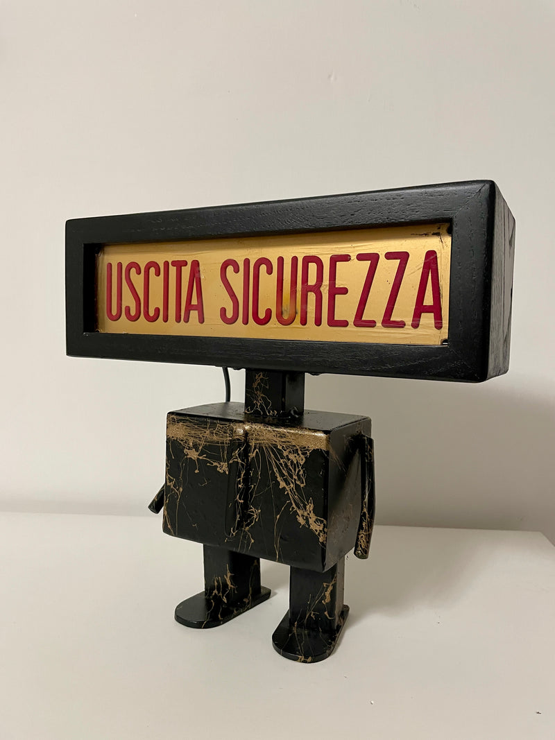 Robot lamp Industrial "Uscita Sicurezza"