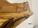 Specchio da parete di design con cornice in legno massello secolare di ulivo