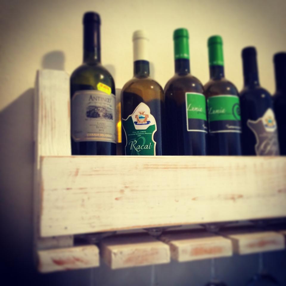 Yorbay Portabottiglie da parete in legno, Porta Bottiglie di Vino