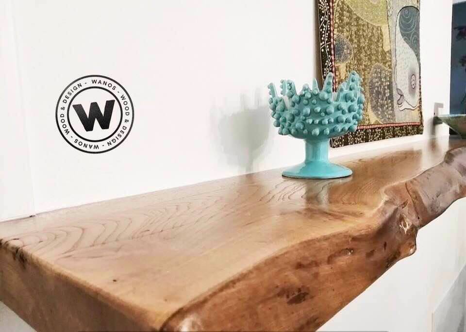 Wood shelf - Mensola in legno massello L90x15x5