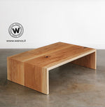 Coffee Table di design realizzato con legno massello di castagno invecchiato