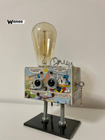 Robot lamp small "Vintage Donald Duck"