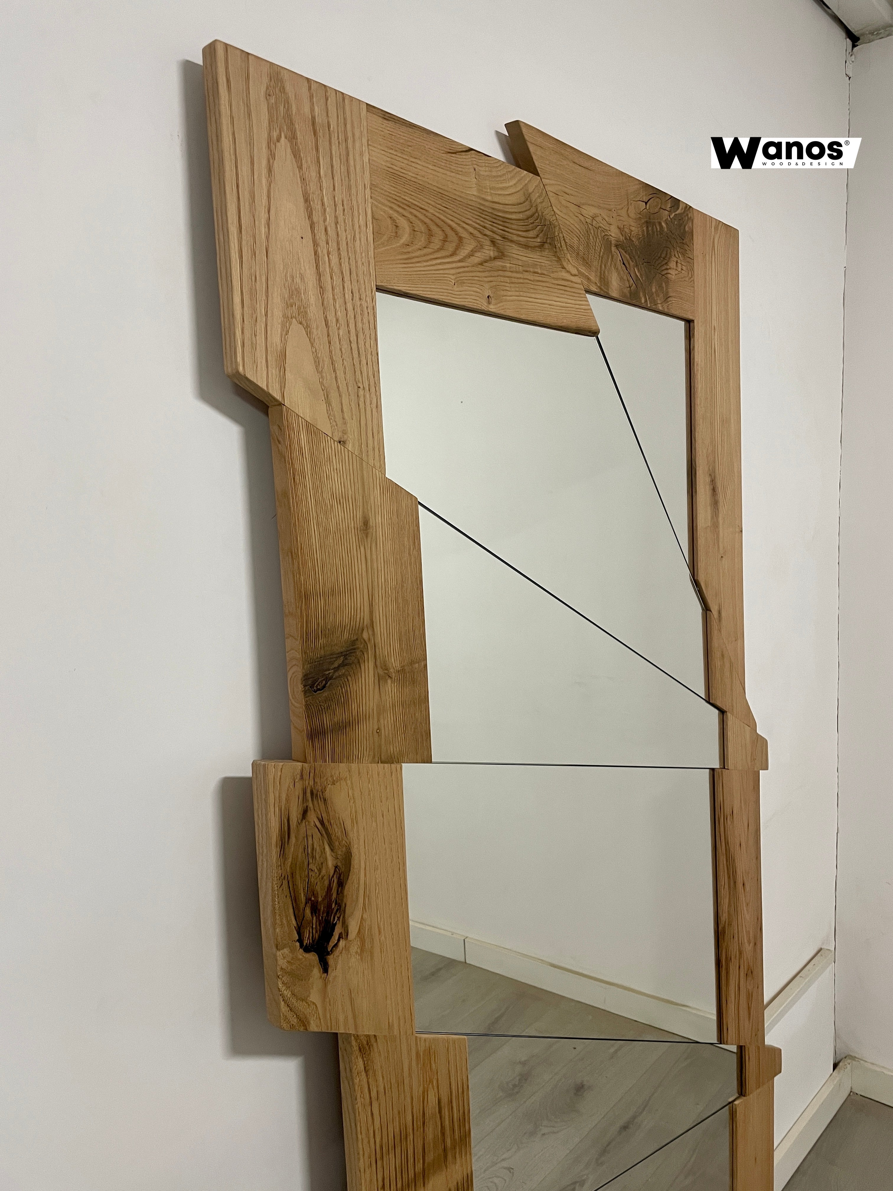 Set di 3 decorazioni da parete in legno moderno/arte astratta in legno per soggiorno - Italia Set di 3 decorazioni da parete in legno moderno/arte astratta in legno per soggiorno - Italia