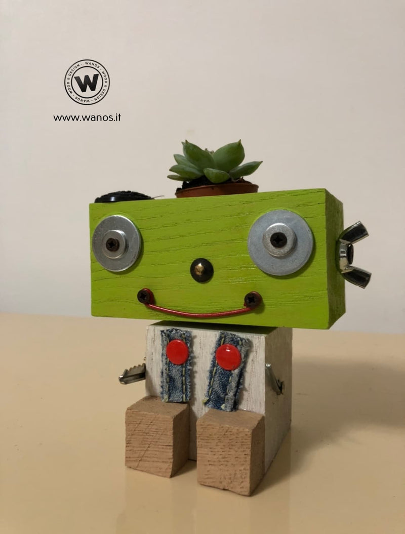Robot Succulent Plant Holder