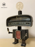 Robot Iron lamp Fiat 1100 Vintage 1965