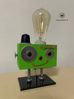 Robot lamp small "Acid Green"
