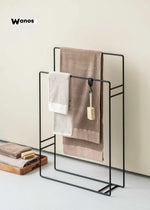 Metal towel holder with a minimal design