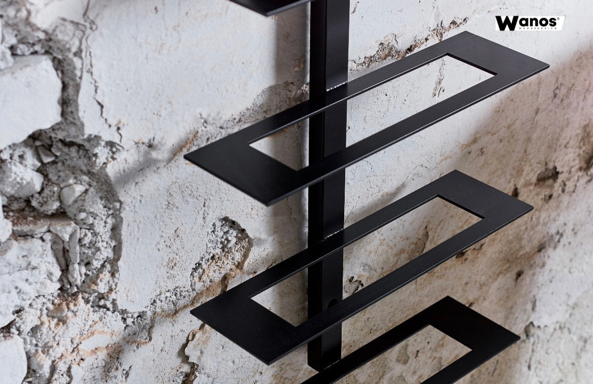 Portabottiglie di design da parete in metallo stile minimale