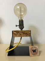 Iron-Wood design table lamp