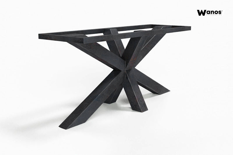 Metal structure for design table
