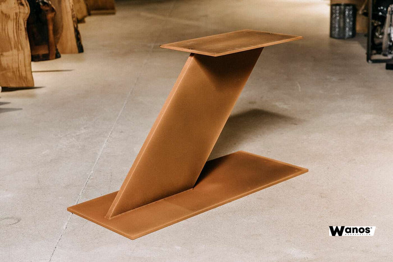 Metal structure for table with minimal design