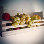 Wall fruit bowl made of design solid wood