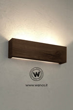 Wall light made of solid oak wood - natural chestnut