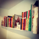Wall bookcase in solid wood