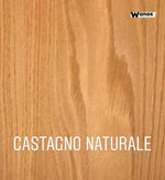 Retractable shelves in solid wood "chestnut essence" design