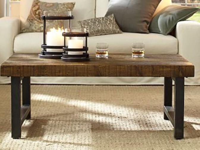 Modern style solid wood coffee table